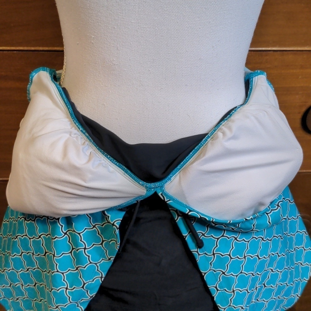 BEACH DIVA ECHO BEACH ITALIAN TILE TURQUOISE 2 piece TANKINI - Picture 9 of 16